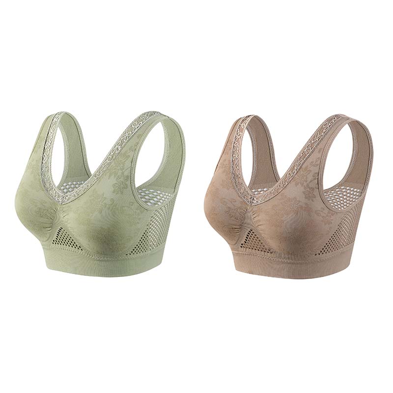 ๐ Buy One Get One Free ๐ ๐ธ Pure Cotton Buttonless Comfy Lifting Bra
