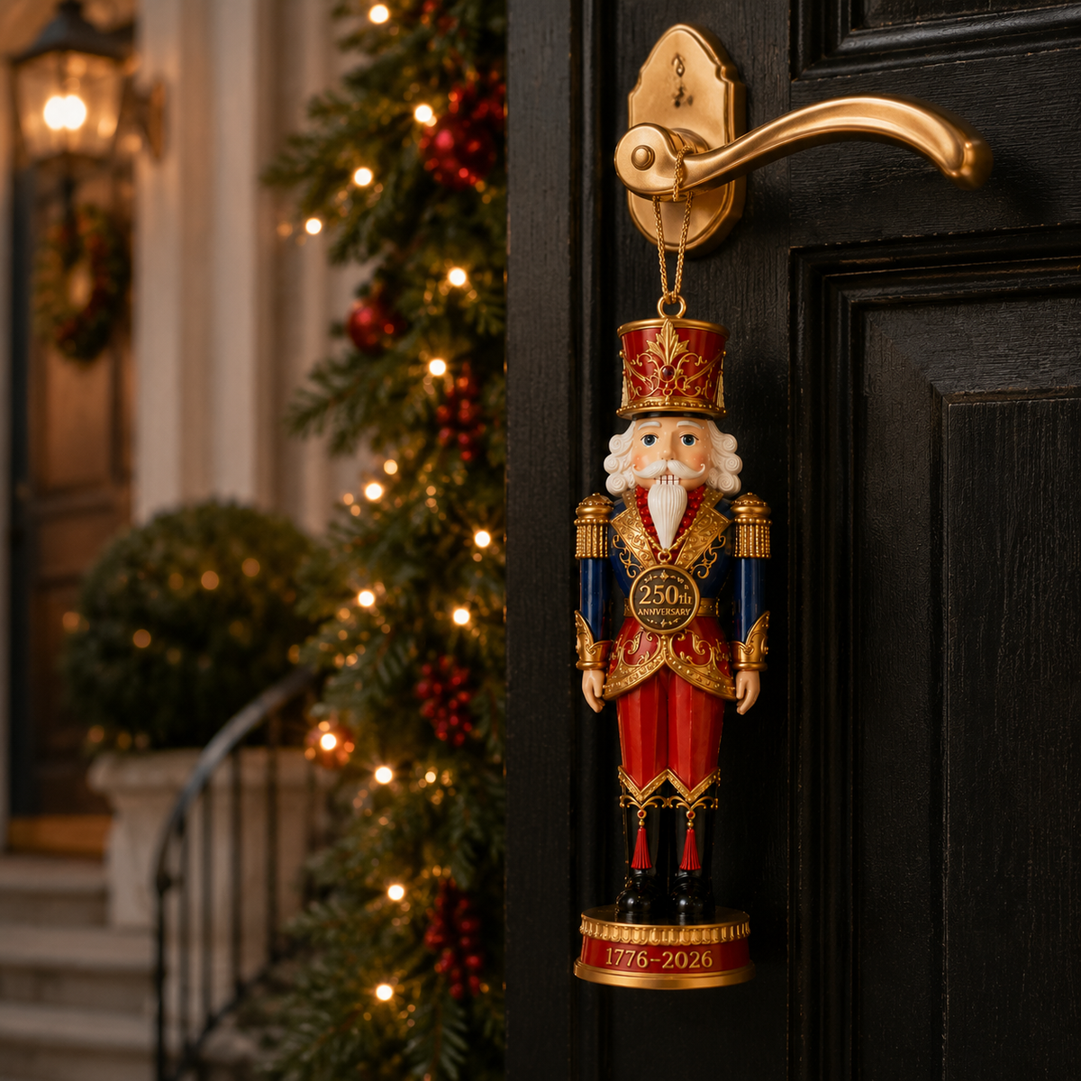250th Anniversary Heritage Nutcracker Ornament | Patriotic 1776–2026 Christmas Gift