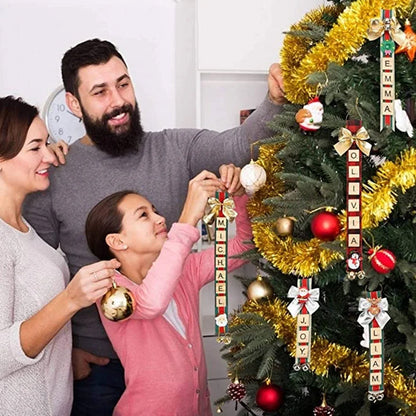 CHRISTMAS TREE DECORATIONS-DIY PERSONALIZED LETTER ORNAMENTS