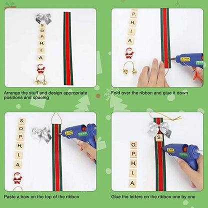 CHRISTMAS TREE DECORATIONS-DIY PERSONALIZED LETTER ORNAMENTS