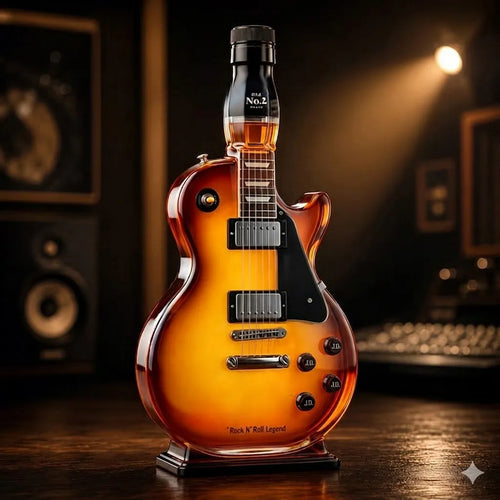 🎁 49% OFF – 👨‍🎤🤘 "Rock & Roll Craving": Retro Sunset-Hued Guitar-Shaped Bottle 🎸✨