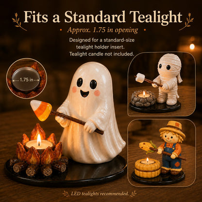 🔥 49% Off 💥 Campfire-Style Tea Light Candle Holder Decoration