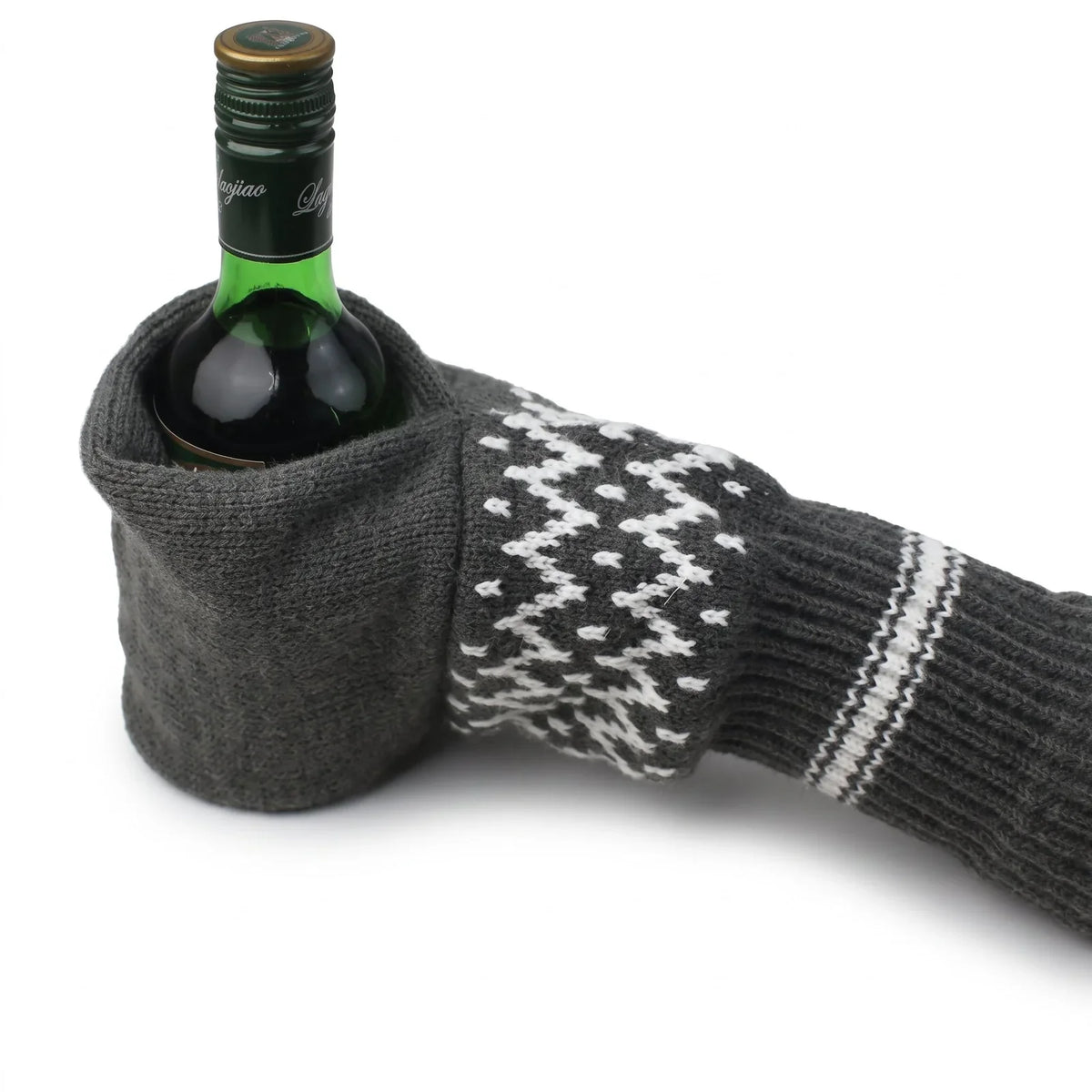 💥50% OFF 🧤Knitted Striped Thermal Beer Glove
