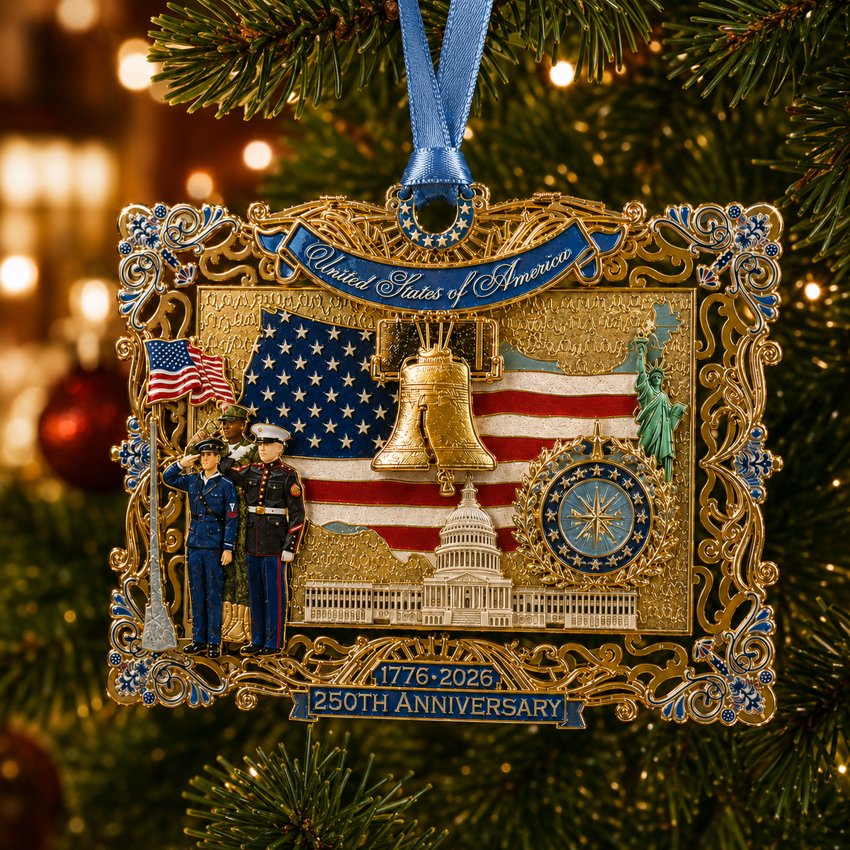 🔥250th Anniversary Christmas Tree Ornament