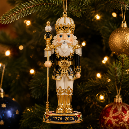 2026 America 250th Anniversary Nutcracker King Christmas Ornament – Commemorative Keepsake
