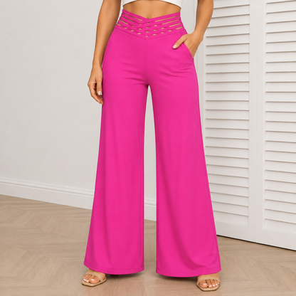 Plus Size Wide Leg Trousers for Women 💙