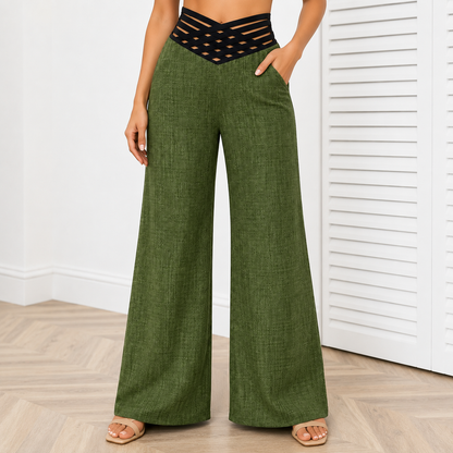 Plus Size Wide Leg Trousers for Women 💙