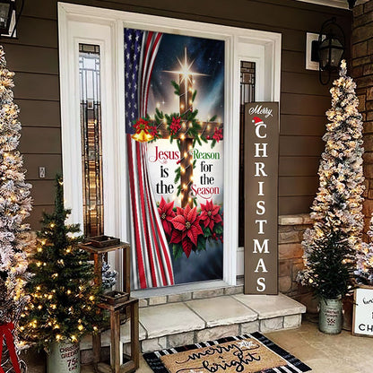 Jesus Christ Christmas Door Cover Jesus Is The Reason For The Season MLN2047D