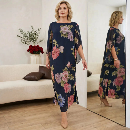 LIMITED TIME 50% OFF!🔥Maxi Dress in Premium Viscose with Floral Print