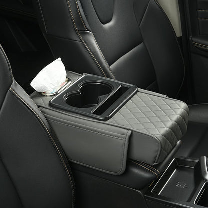 🚗✨Multifunctional PU Leather Car Armrest Box Mat