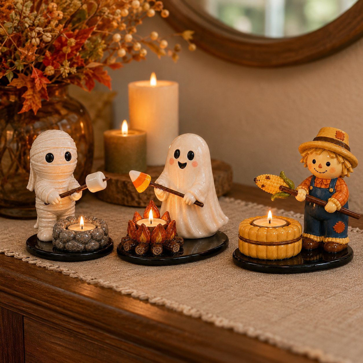 🔥 49% Off 💥 Campfire-Style Tea Light Candle Holder Decoration