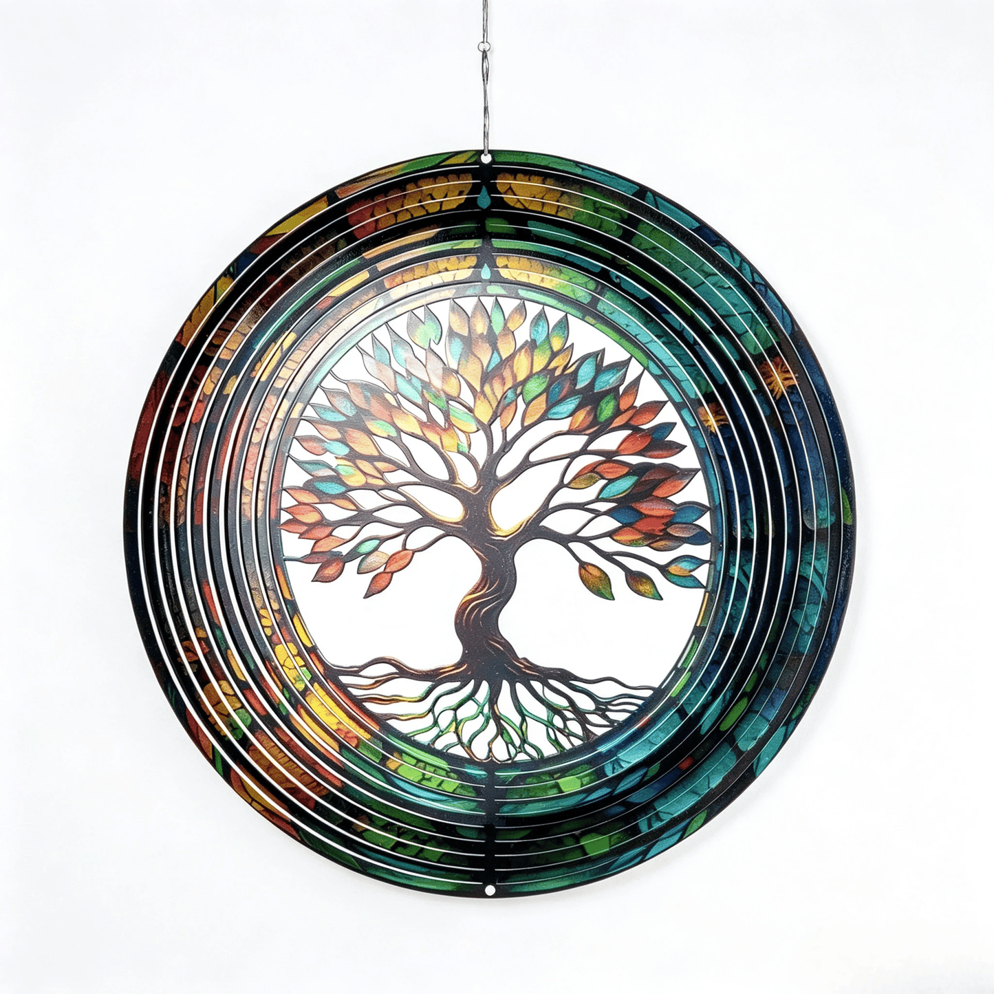 🌈🍃 3D "Tree of Life" Rotating Wind Chime—a colorful piece of art symbolizing growth, harmony, and beauty.