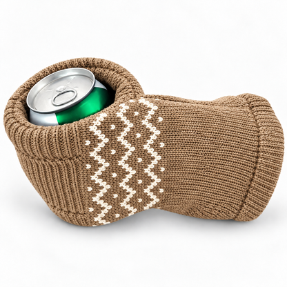 💥50% OFF 🧤Knitted Striped Thermal Beer Glove