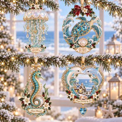 "Ocean Treasures" – Marine Life Christmas Commemorative Ornament