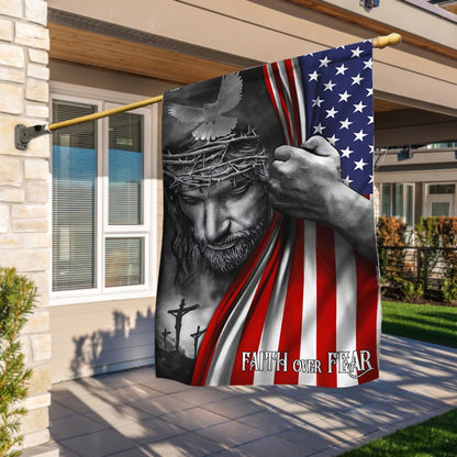 Jesus Flag Faith Over Fear God Jesus Flag TRL763F