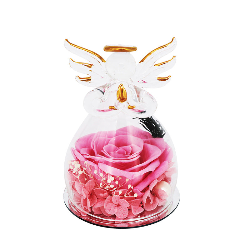 Glowing Little Angel Everlasting Rose Gift