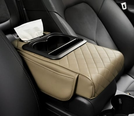 🚗✨Multifunctional PU Leather Car Armrest Box Mat