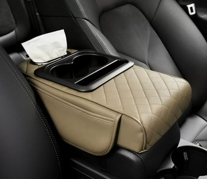 🚗✨Multifunctional PU Leather Car Armrest Box Mat