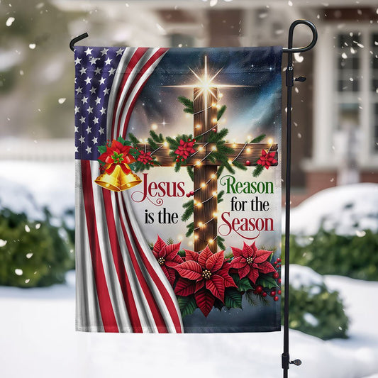 Jesus Christ Christmas Flag Jesus Is The Reason For The Season MLN2047F