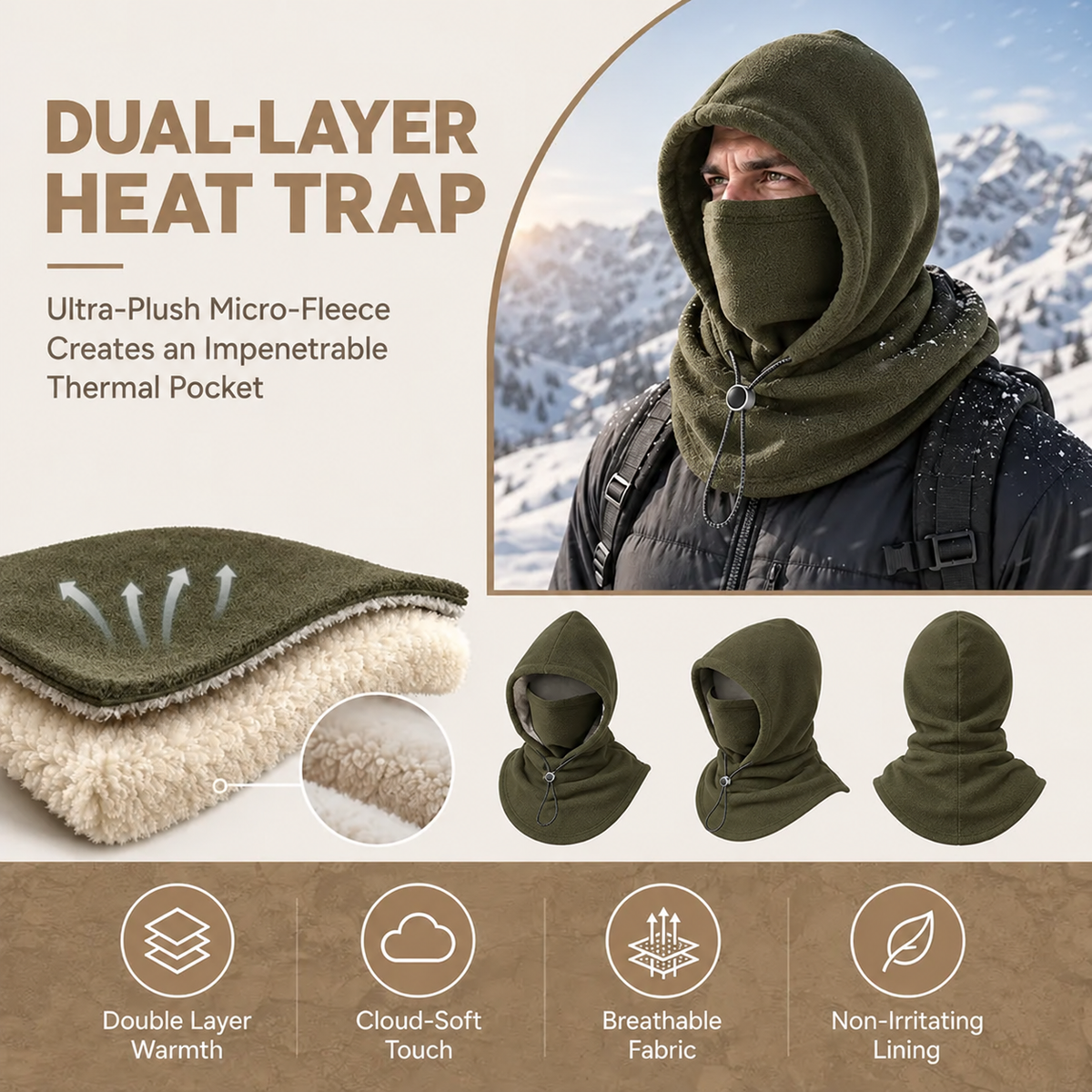 🔥 Warm Winter Sherpa Hat – Cozy, Soft & Cold-Weather Ready