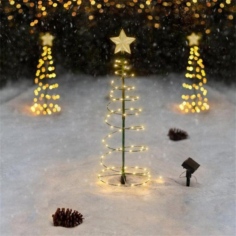 ❄️WINTER HOT SALE❄️CHRISTMAS DISCOUNT 🎄SOLAR METAL LED CHRISTMAS TREE DECORATION STRING LIGHTS
