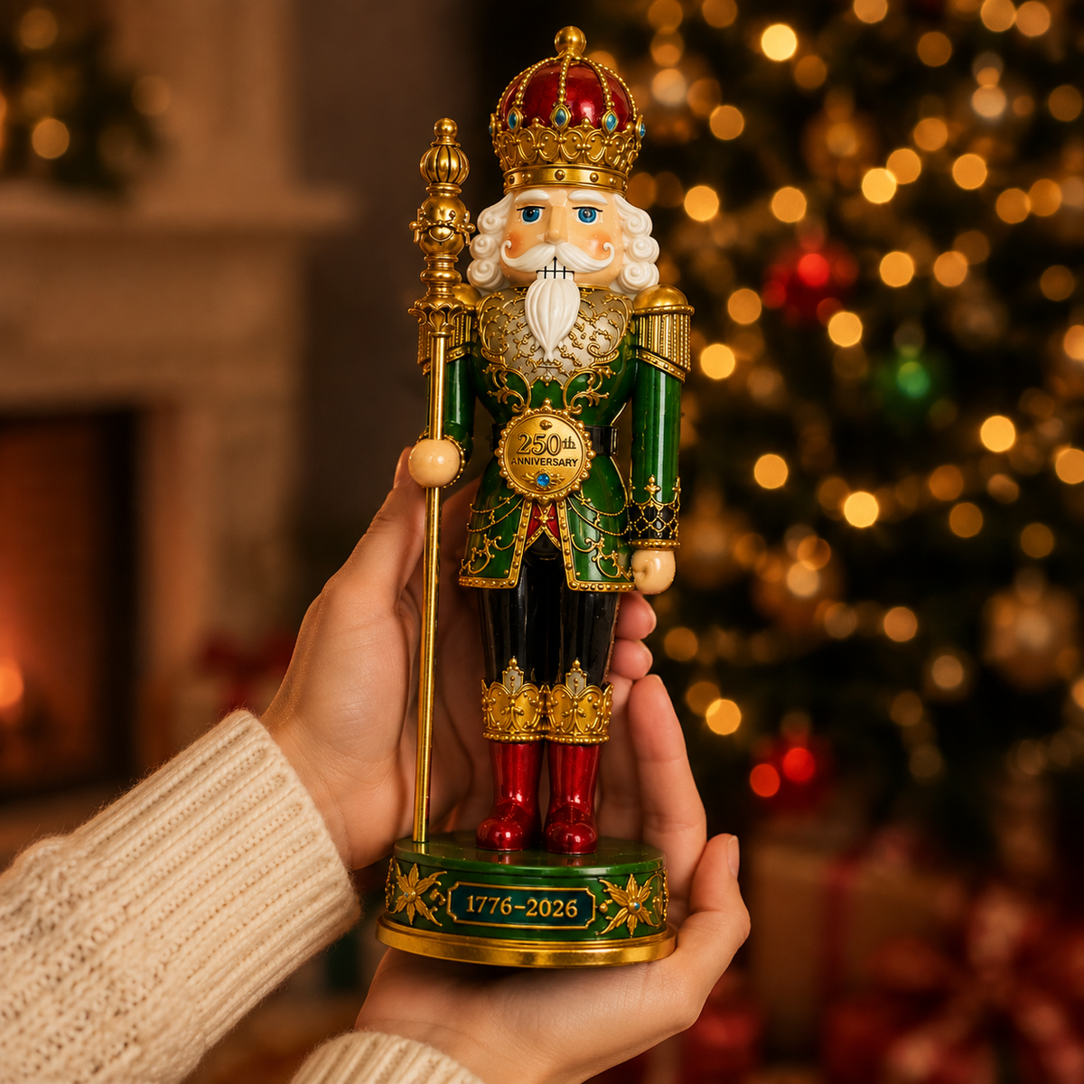 2026 America 250th Anniversary Nutcracker King Christmas Ornament – Commemorative Keepsake