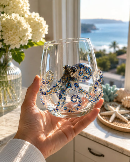 🌊 High-quality handmade glass featuring 3D marine life designs.