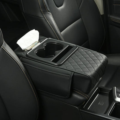 🚗✨Multifunctional PU Leather Car Armrest Box Mat