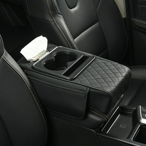 🚗✨Multifunctional PU Leather Car Armrest Box Mat