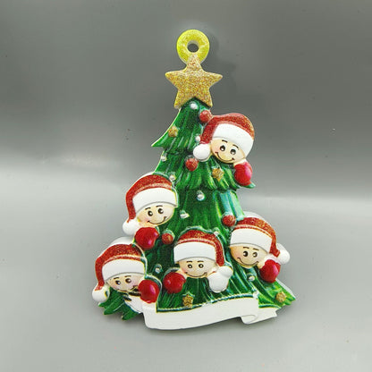 Christmas pendant-five-pointed star cute little man