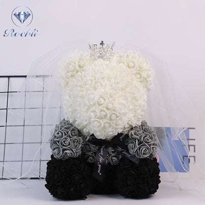 🎄Exclusive Christmas 60% discount🎄Preserved flower rose bear gift