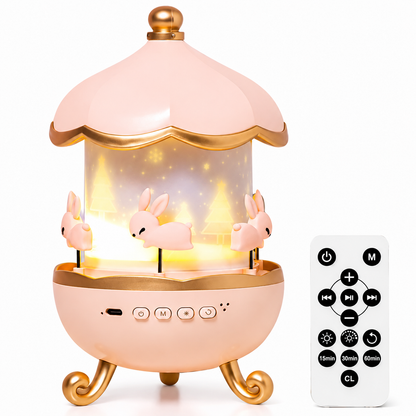 LED star projector night light with Bluetooth speaker