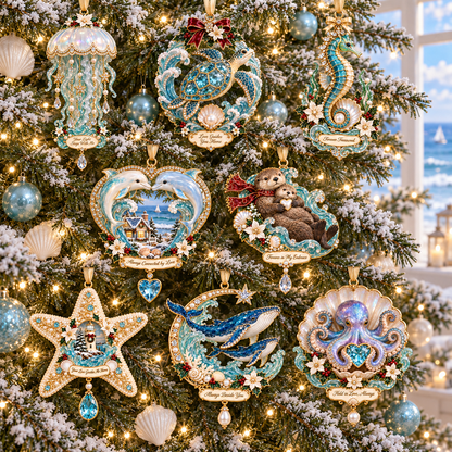 "Ocean Treasures" – Marine Life Christmas Commemorative Ornament