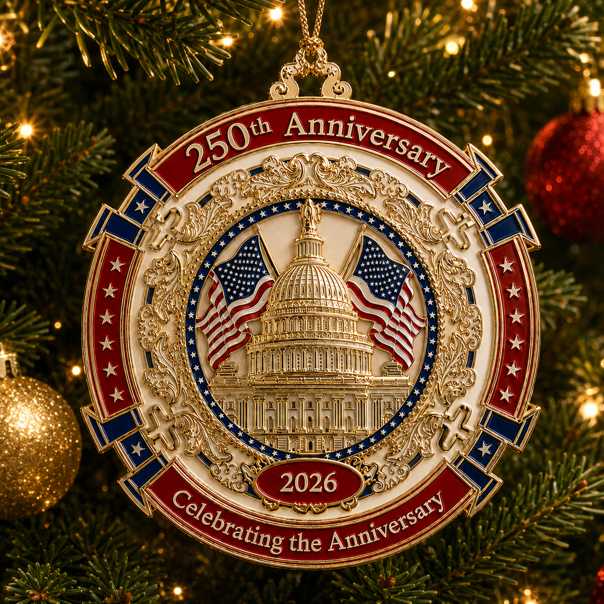 🔥250th Anniversary Commemorative Ornament –  Capitol