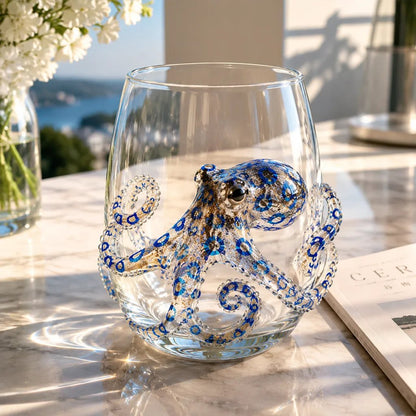🌊 High-quality handmade glass featuring 3D marine life designs.
