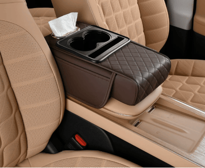 🚗✨Multifunctional PU Leather Car Armrest Box Mat