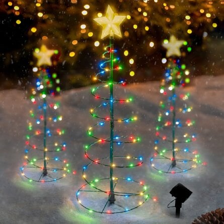 ❄️WINTER HOT SALE❄️CHRISTMAS DISCOUNT 🎄SOLAR METAL LED CHRISTMAS TREE DECORATION STRING LIGHTS
