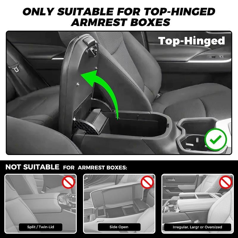 🚗✨Multifunctional PU Leather Car Armrest Box Mat