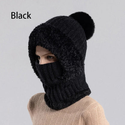 🎁49% OFF! 🥶 ❤️ 3-in-1 Women's Knitted Winter Hood with Soft Fleece Lining 🧣