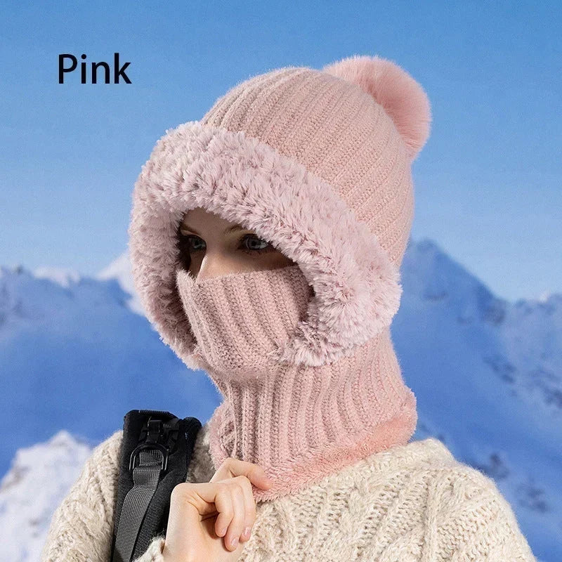 🎁49% OFF! 🥶 ❤️ 3-in-1 Women's Knitted Winter Hood with Soft Fleece Lining 🧣
