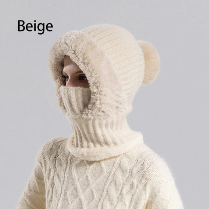 🎁49% OFF! 🥶 ❤️ 3-in-1 Women's Knitted Winter Hood with Soft Fleece Lining 🧣